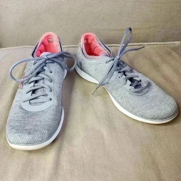 Skechers Women's Go Step Lite Agile Shoes 14485 Grey/Pink Size 8.5 US - Picture 1 of 8